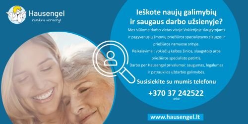 Darbas slaugoje Vokietijoje